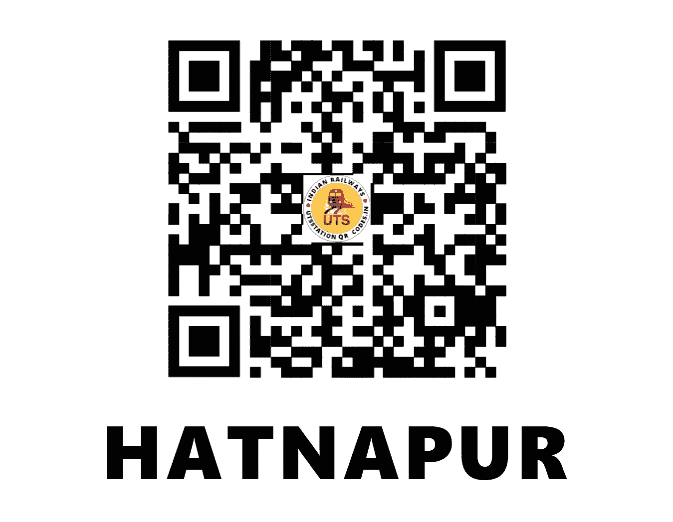 UTS QR Code for HATNAPUR - HTN - CR (MADHYA PRADESH)